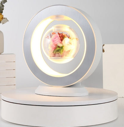 Lampe LED flottante en forme de cœur, cadeau de saint-valentin, veilleuse à lévitation magnétique, lampe créative de bureau, décoration de maison