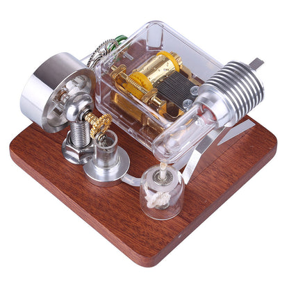 Music Box Stirling Engine Model Educational Toys