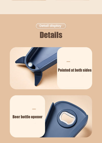 Reheyre Sturdy Bottle Opener - Rust-Proof ABS Jar, Can, Corkscrew, And Beer Bottle Cap Remover - Essential Home Bar Tools