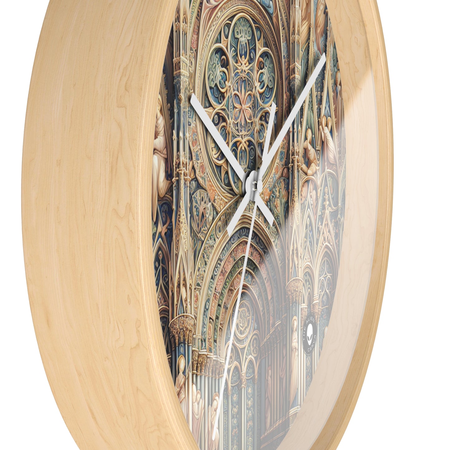 "Harmonie des Anges : Sérénade Céleste au Crépuscule" - The Alien Wall Clock International Gothic