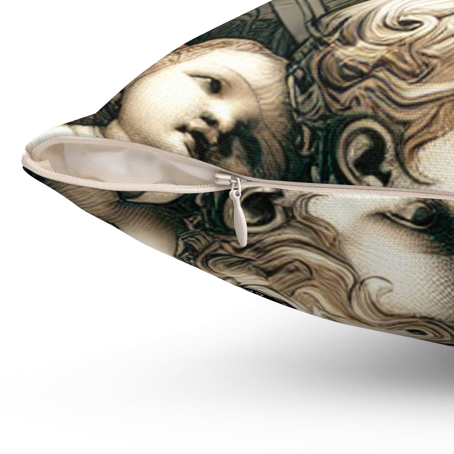 "Mystical Banquet: A Renaissance Fantasy"- The Alien Spun Polyester Square Pillow Renaissance