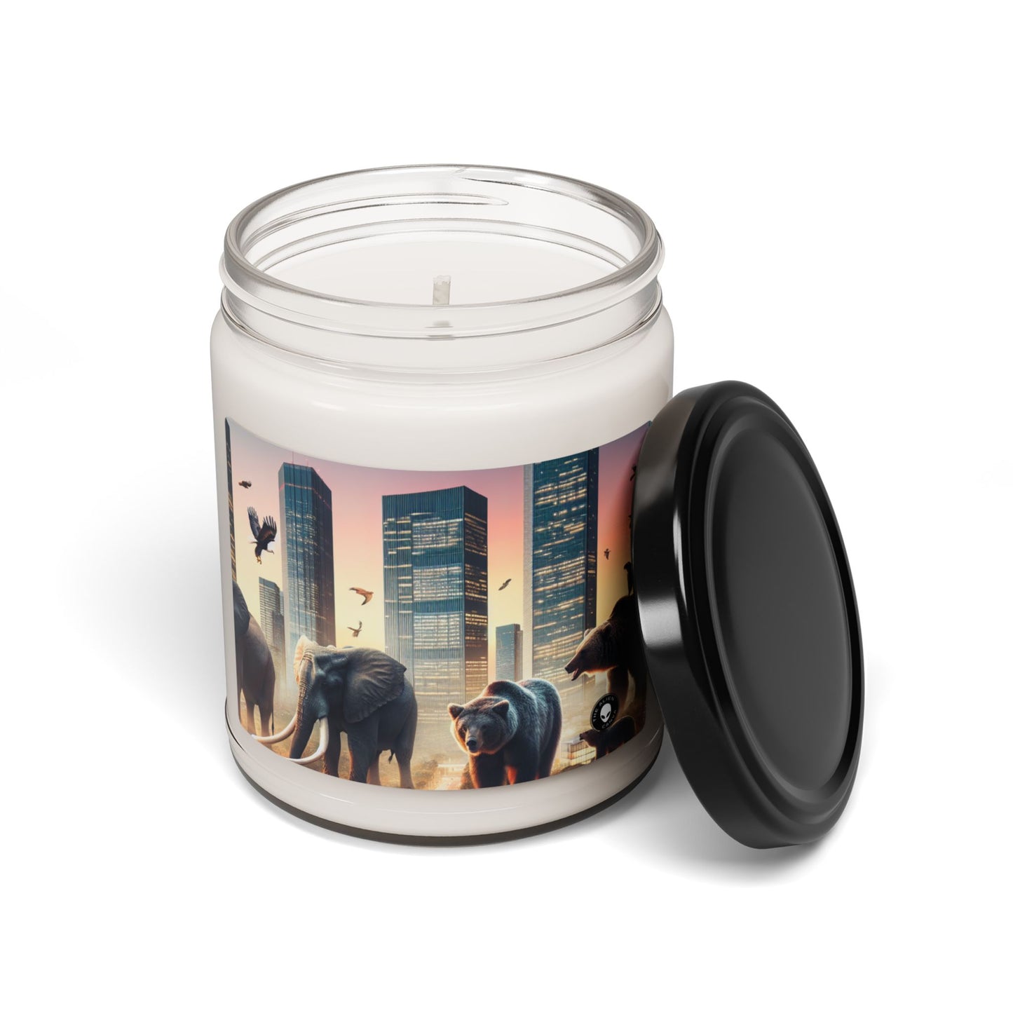 "Urban Zoology: A Surreal Cityscape" - The Alien Scented Soy Candle 9oz