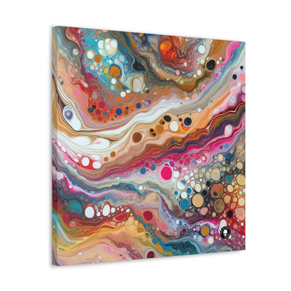 "Colores cósmicos: creación de un fascinante vertido acrílico inspirado en nebulosas celestes" - The Alien Canva Acrylic Pouring