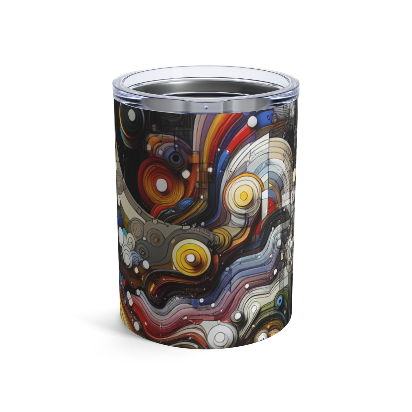 "Urban Chaos: A Neo-Expressionist Cityscape" - The Alien Tumbler 10oz Neo-Expressionism