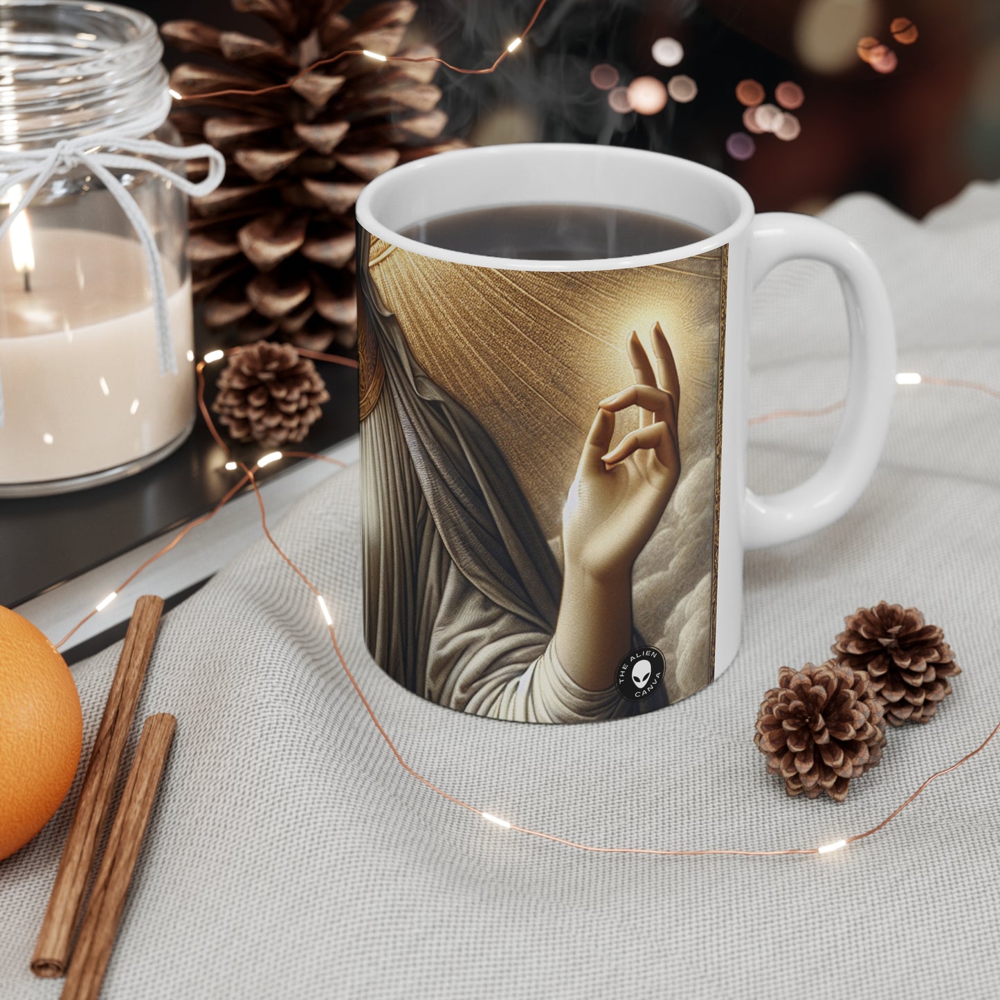 "The Radiant Madonna" - The Alien Ceramic Mug 11oz Religious Art