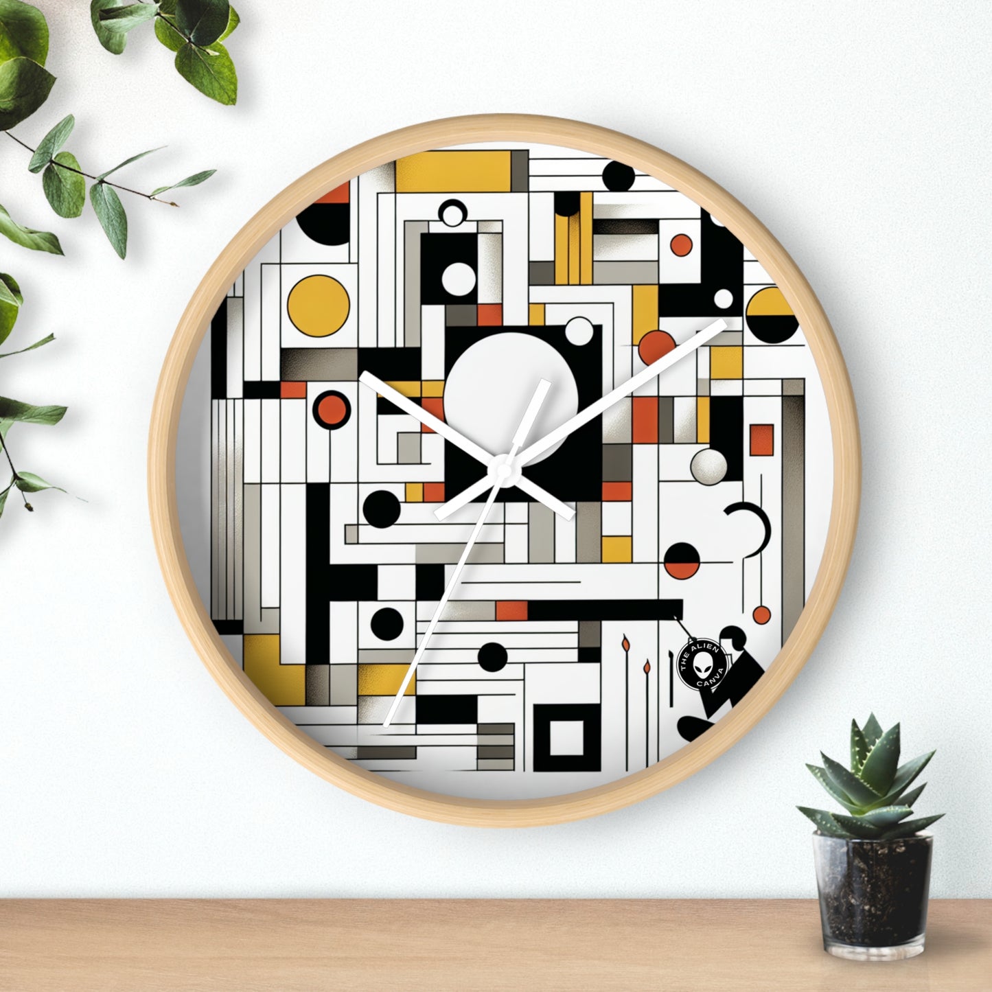 "Equilibrio en abstracto: suprematismo geométrico" - El suprematismo del reloj de pared alienígena