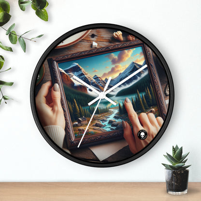 "The Mosaic Portrait: Unveiling Photorealism Through Fragmented Beauty" - The Alien Wall Clock Photorealism