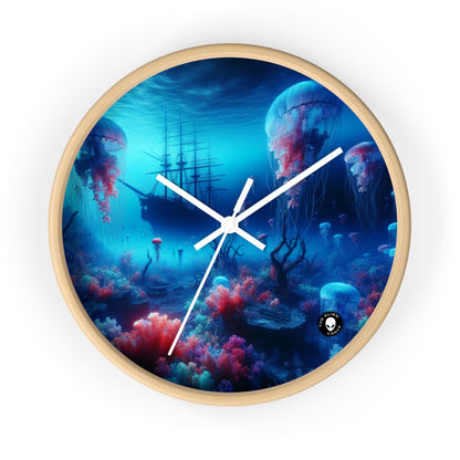 "Jellyfish Haven: A Surreal Underwater World" - The Alien Wall Clock