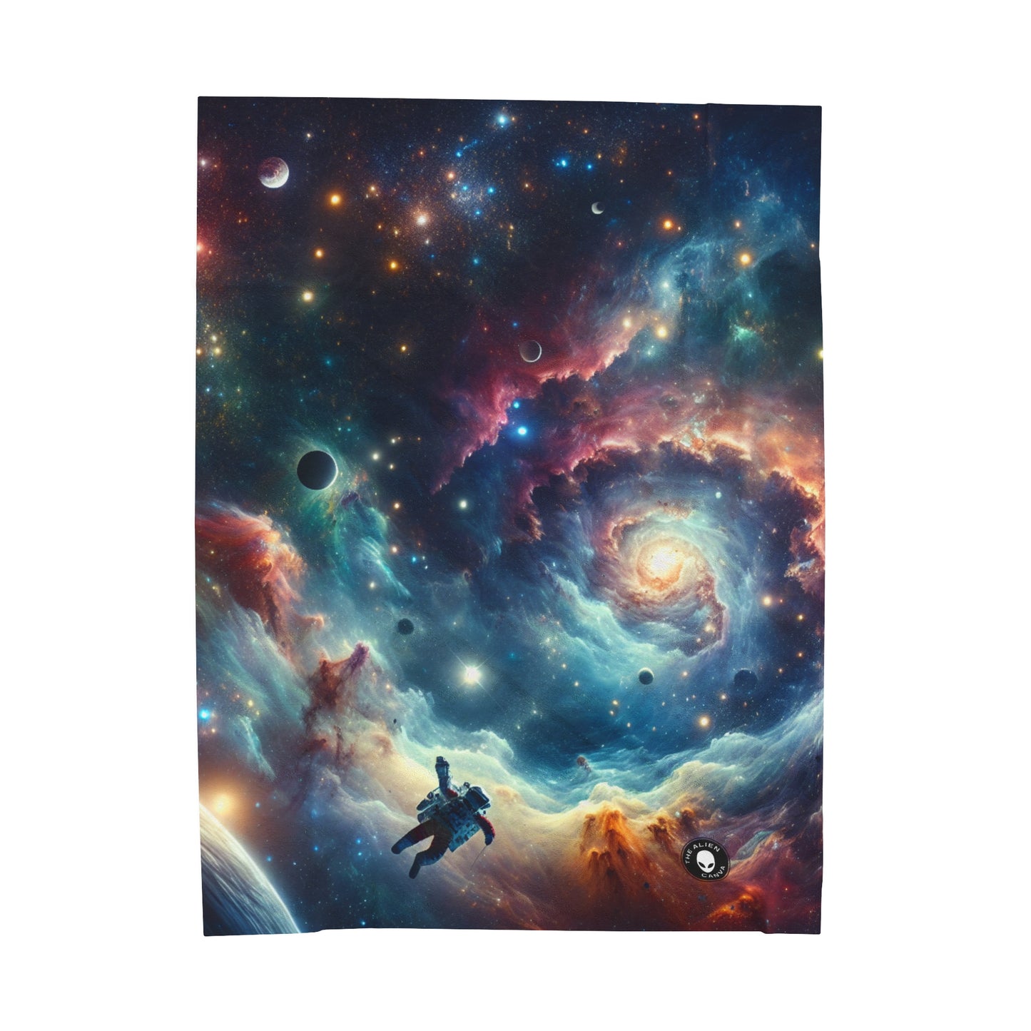 "Galactic Explorer" - The Alien Velveteen Plush Blanket