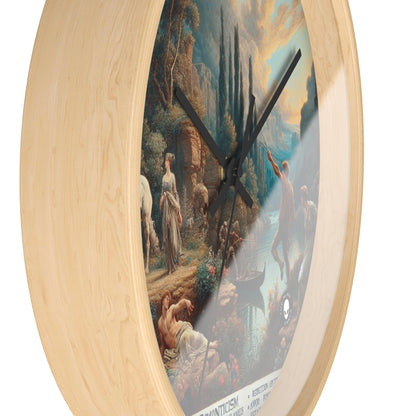 "Sunset Serenade: A Romantic Landscape" - The Alien Wall Clock Romanticism