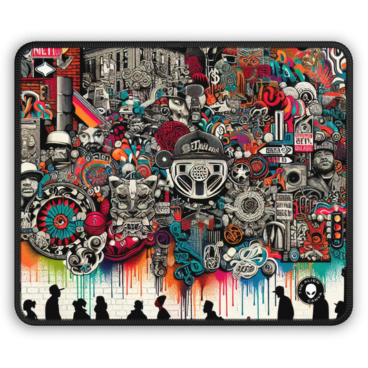 "Fantasy Fusion: A Vibrant Mural of Mythical Creatures" - The Alien Gaming Mouse Pad Street Art