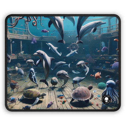 "Shipwreck Soiree: An Underwater Dance Party" - The Alien Gaming Mouse Pad