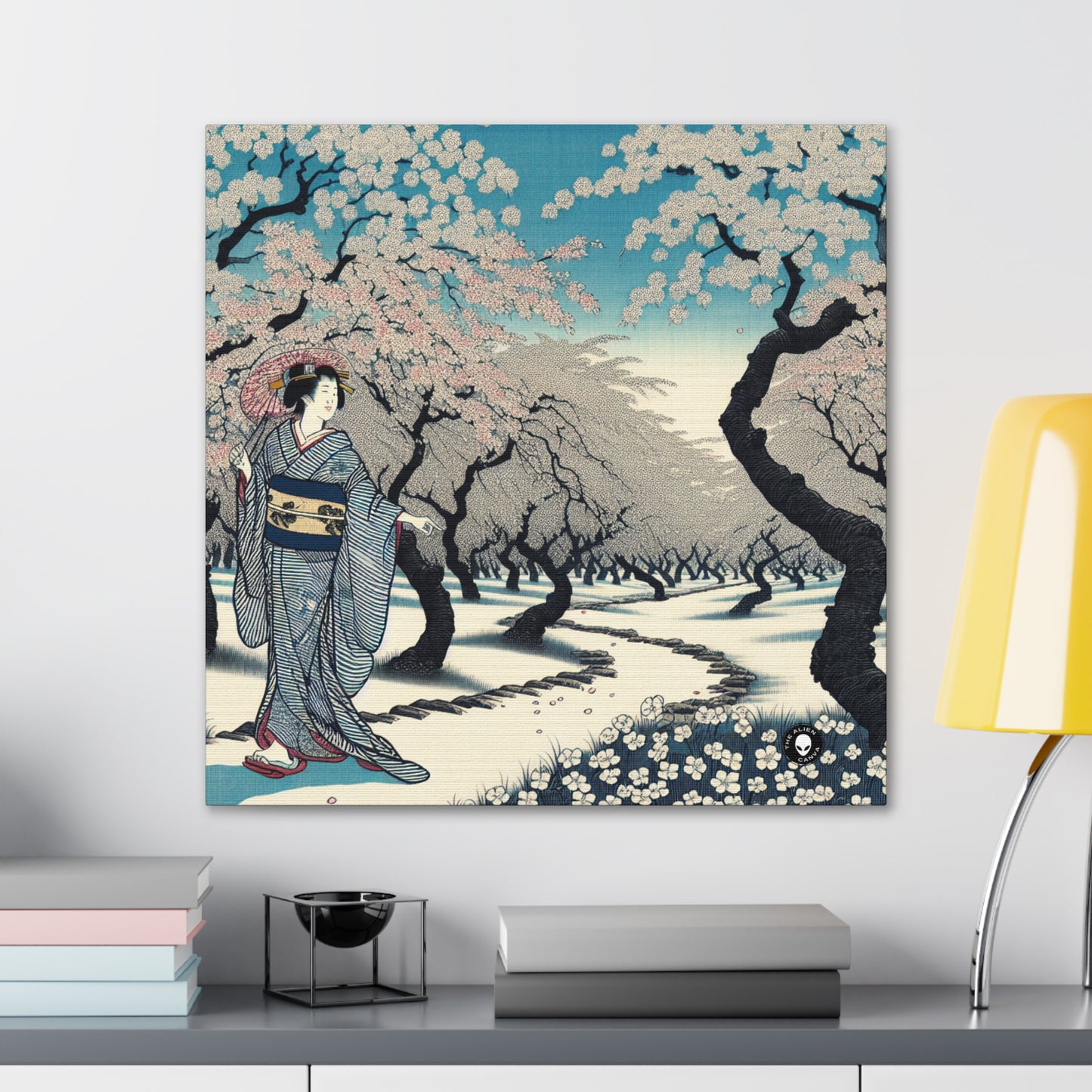 "Blossoming Sky" - The Alien Canva Ukiyo-e (impression japonaise sur bois)