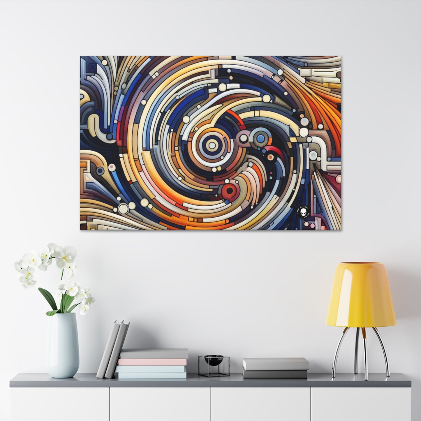 "Fluid Motion: A Kinetic Art Tribute to Oceanic Harmony" - The Alien Canva Kinetic Art