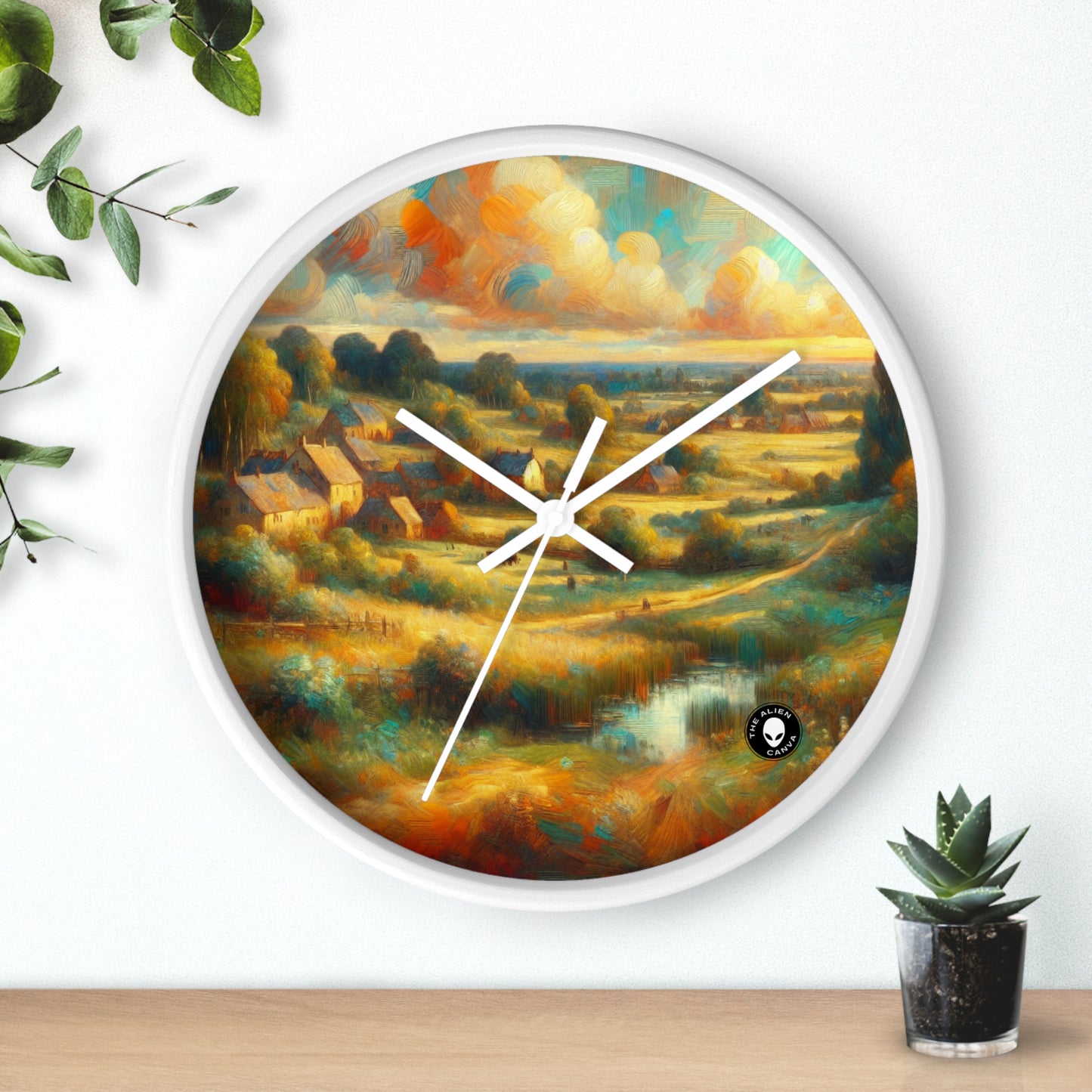 "Crepúsculo del bosque de hadas" - El reloj de pared alienígena Neoromanticismo