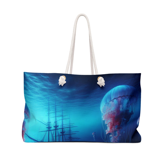 "Jellyfish Haven: A Surreal Underwater World" - The Alien Weekender Bag