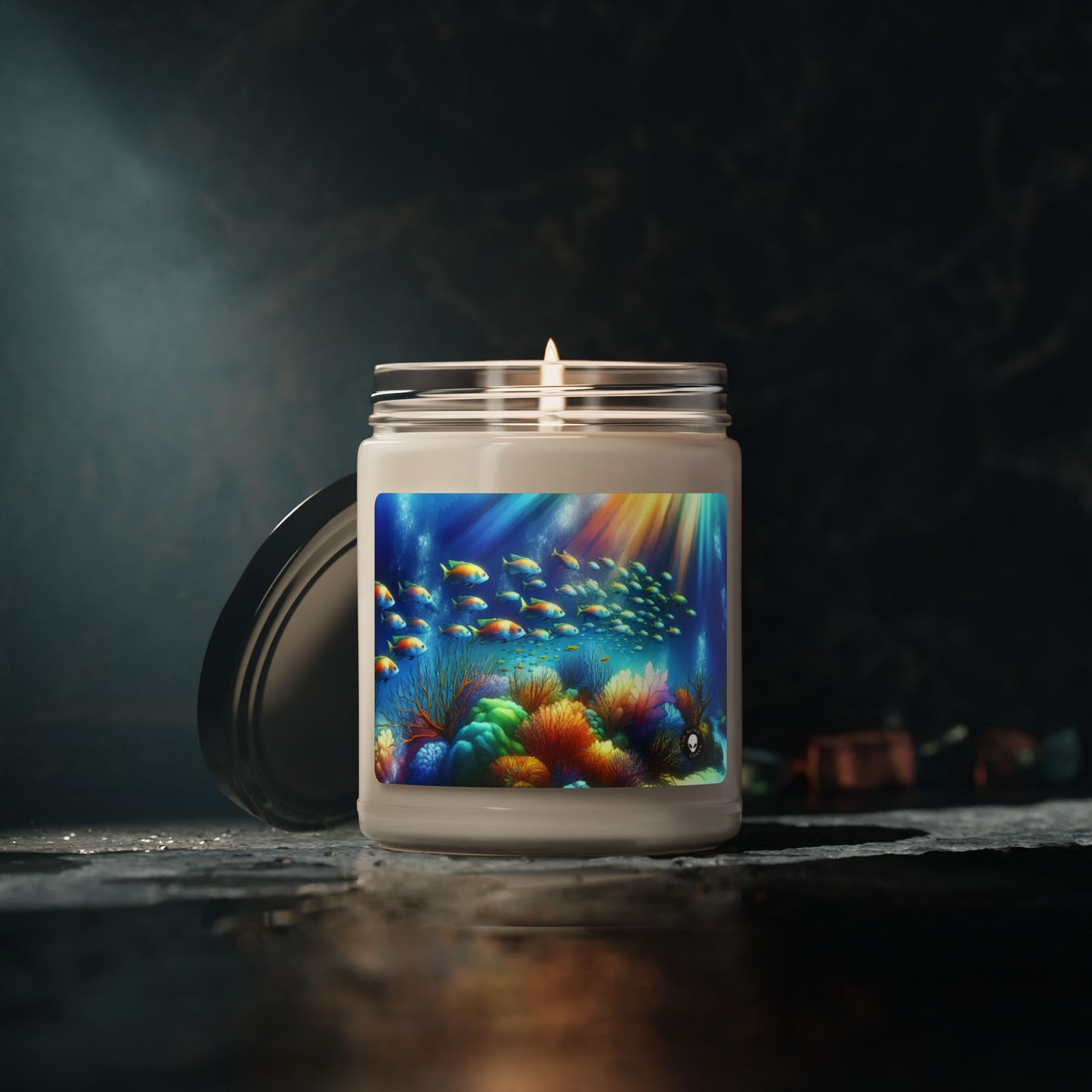 "Underwater Symphony: Coral Reef Serenity" - The Alien Scented Soy Candle 9oz