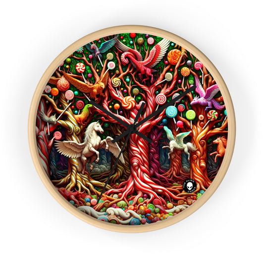 "Sweet Forest Whimsy" - The Alien Wall Clock