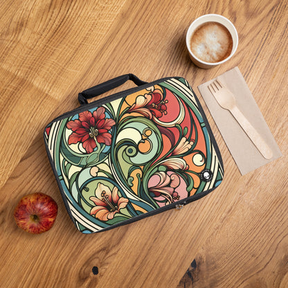 "Profondeurs enchanteresses : une ode Art Nouveau au royaume sous-marin" - Le sac à lunch Alien Art Nouveau