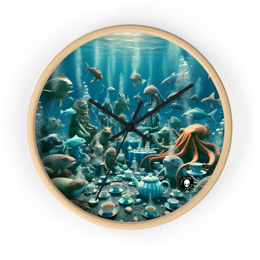 "Tea Time in the Deep Blue Sea" - The Alien Wall Clock