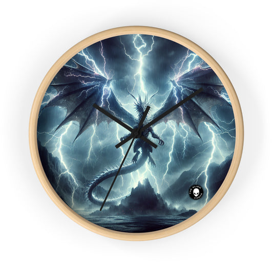 "Thunderstorm Dragon" - The Alien Wall Clock