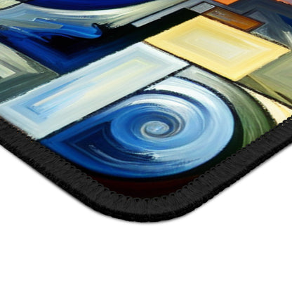 "A Tension of Shapes" - The Alien Gaming Mouse Pad Abstract Expressionism Style