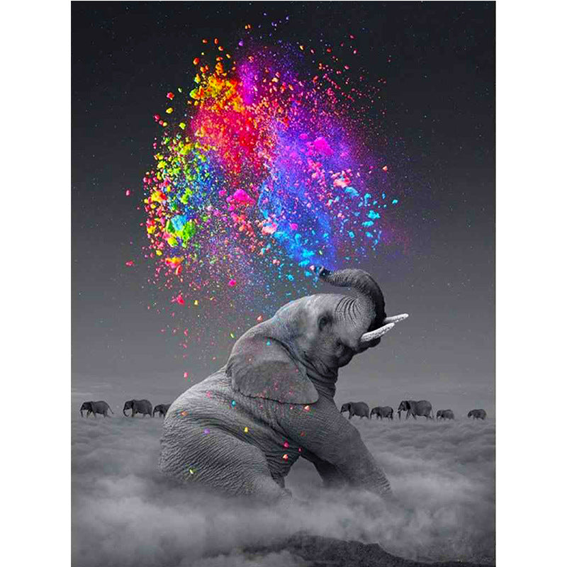 New Diy Diamond Painting Elephant Living Room Decoration Painting 5D