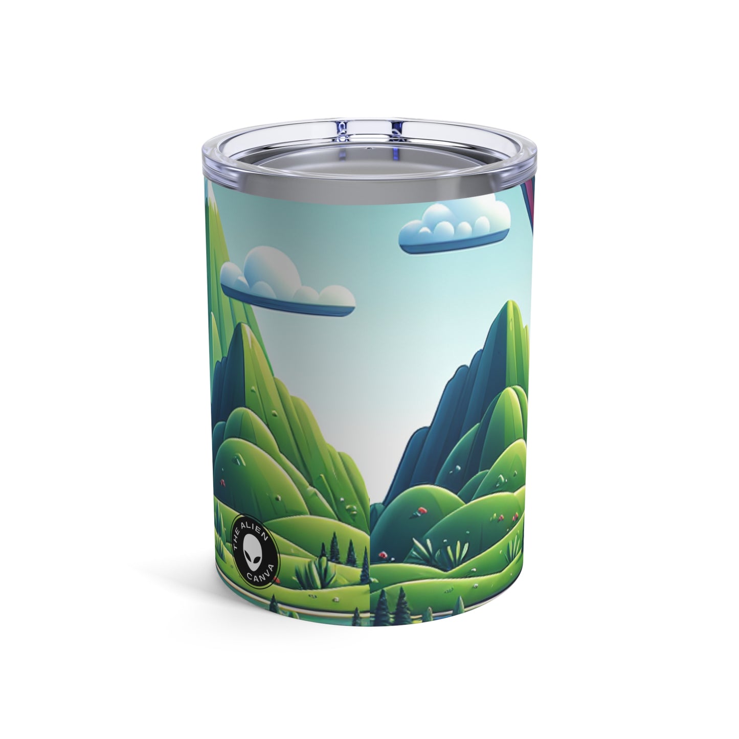 « Ciel tranquille : aventure en montgolfière » - Le verre Alien 10oz