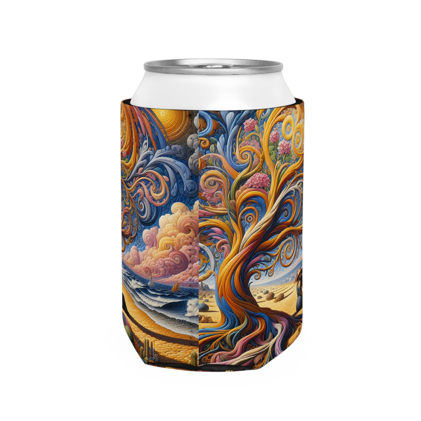 "Oasis Illusion: An Immersive Hyperrealistic Experience" - The Alien Can Cooler Sleeve Hyperrealism