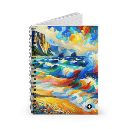 "The Fauvist Shore" - The Alien Spiral Notebook (Ruled Line) Fauvism