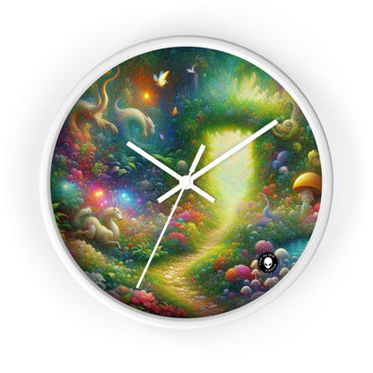 "Mystical Garden of Enchantment" - The Alien Wall Clock