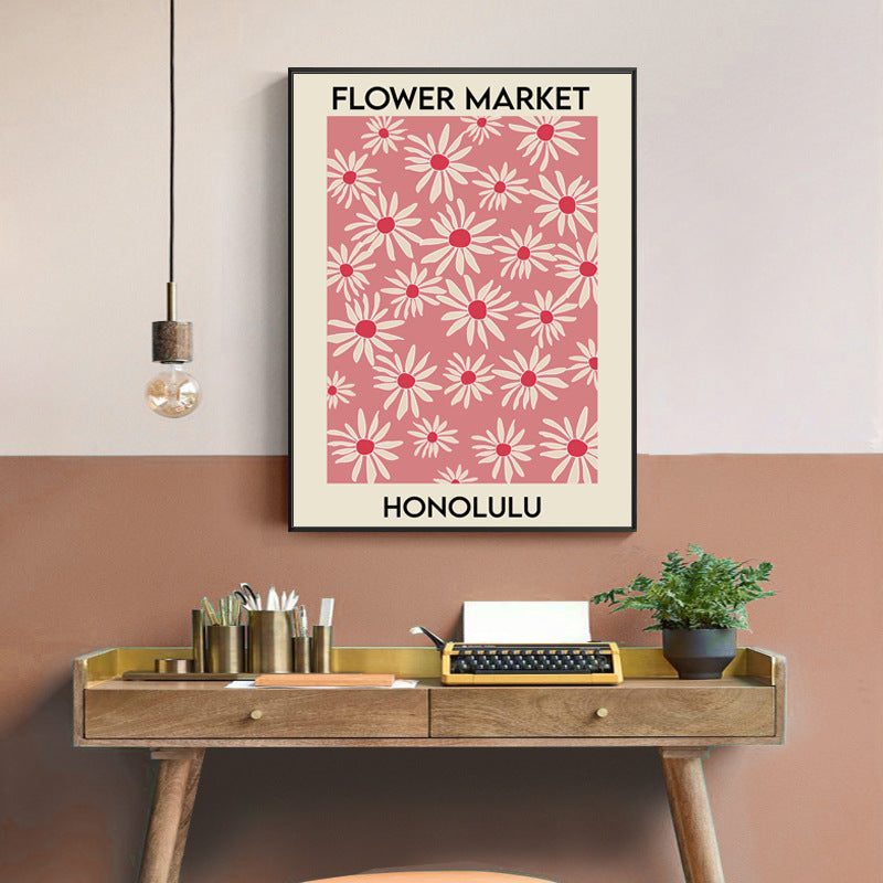 Simple American Flower Abstract Decorative Painting