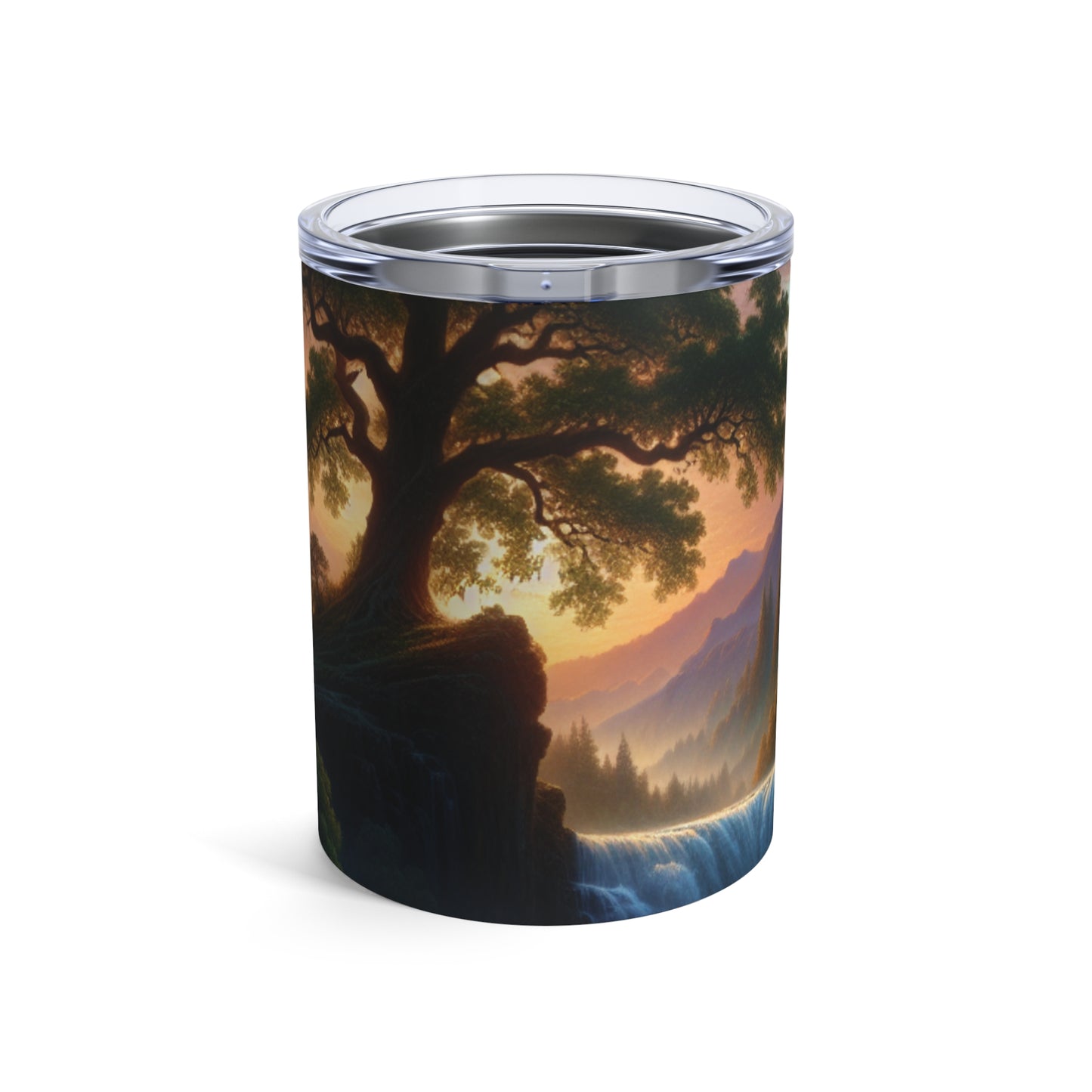 "The Storm's Embrace: A Romantic Landscape" - The Alien Tumbler 10oz Romanticism