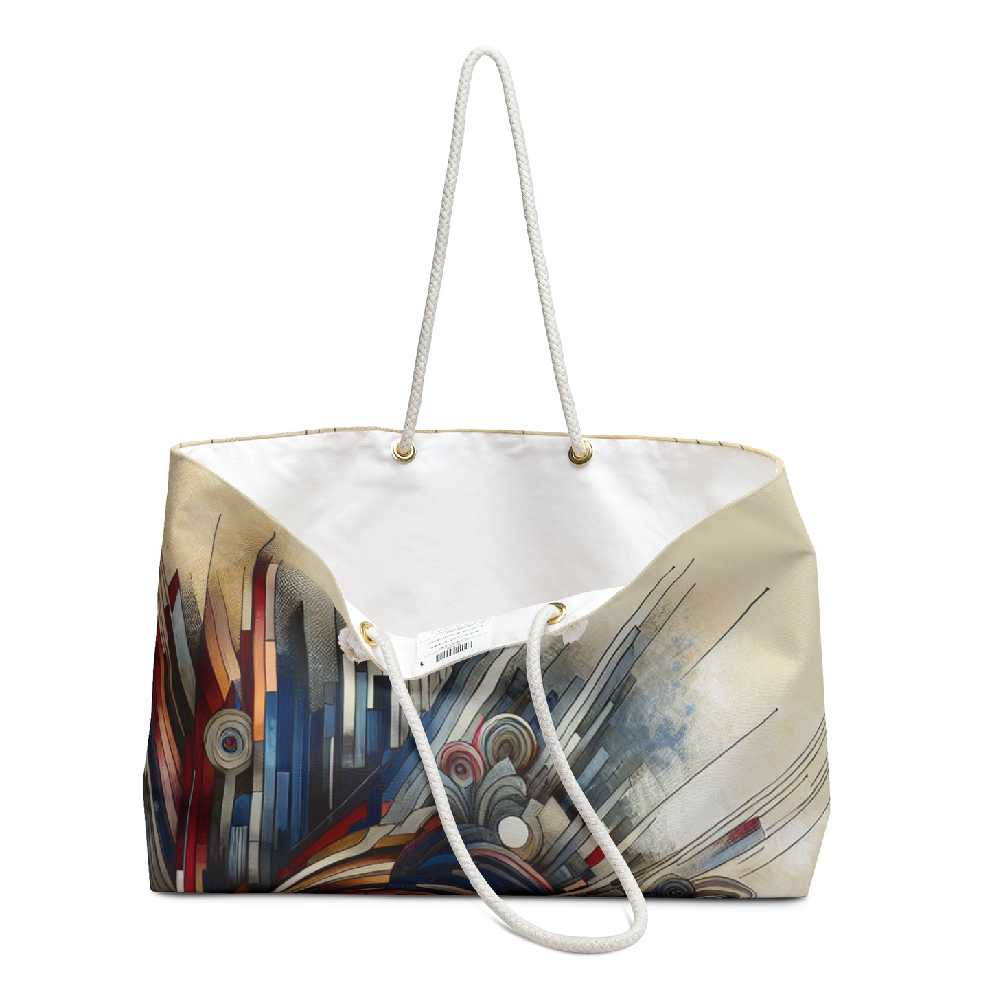 "Royaumes fragmentés : une exploration surréaliste en couleurs et en formes" - The Alien Weekender Bag Avant-garde Art