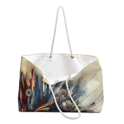 "Royaumes fragmentés : une exploration surréaliste en couleurs et en formes" - The Alien Weekender Bag Avant-garde Art