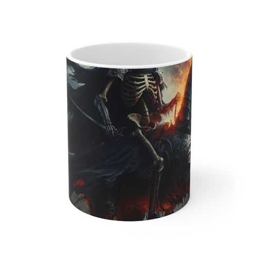 "Cavalerie de la Nuit". - La tasse en céramique Alien 11oz Art gothique