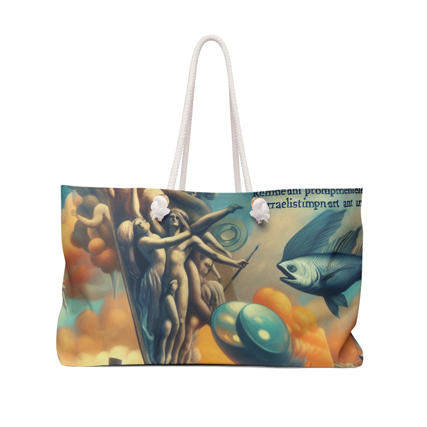 Whimsical Dreams: Defying Gravity in the Celestial Abyss - The Alien Weekender Bag Surrealism