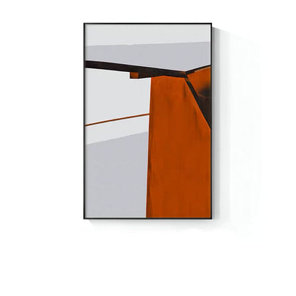 Póster Imagen moderna del arte de pared gris abstracto escandinavo