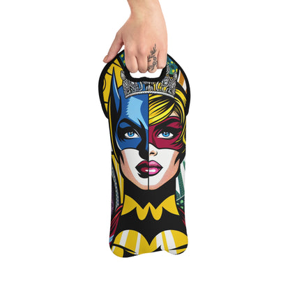 "Heroes of Pop Art: An Intermixing of Icons" - The Alien Wine Tote Bag Pop Art Style