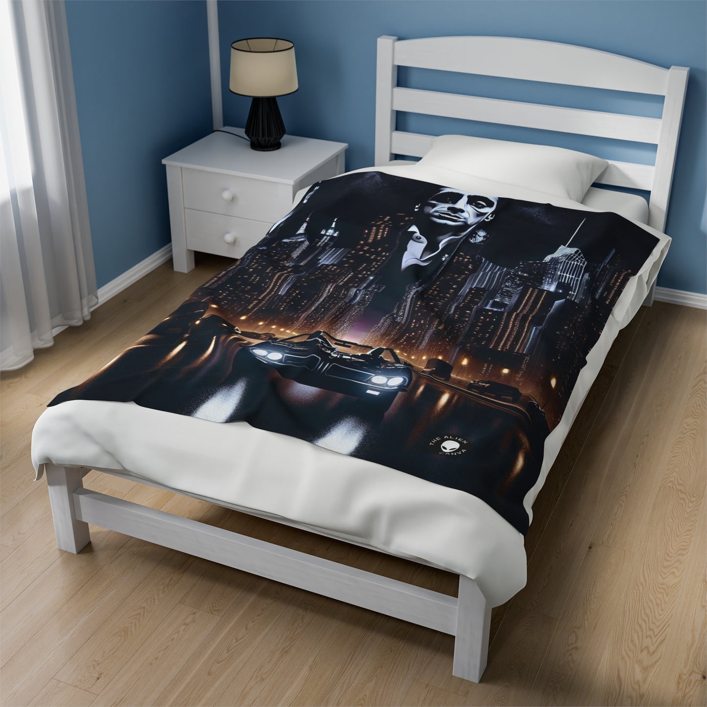 "The World is Mine: A City Drive" - The Alien Velveteen Plush Blanket