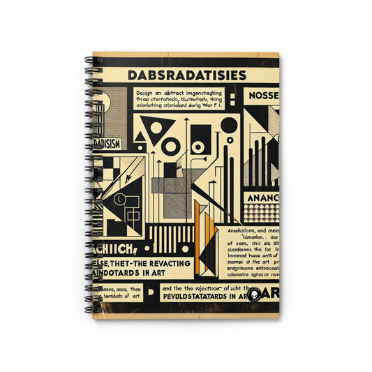 "Dadaist Dreamscape : Un ensemble de collages numériques surréalistes" - The Alien Spiral Notebook (Ruled Line) Dadaïsme