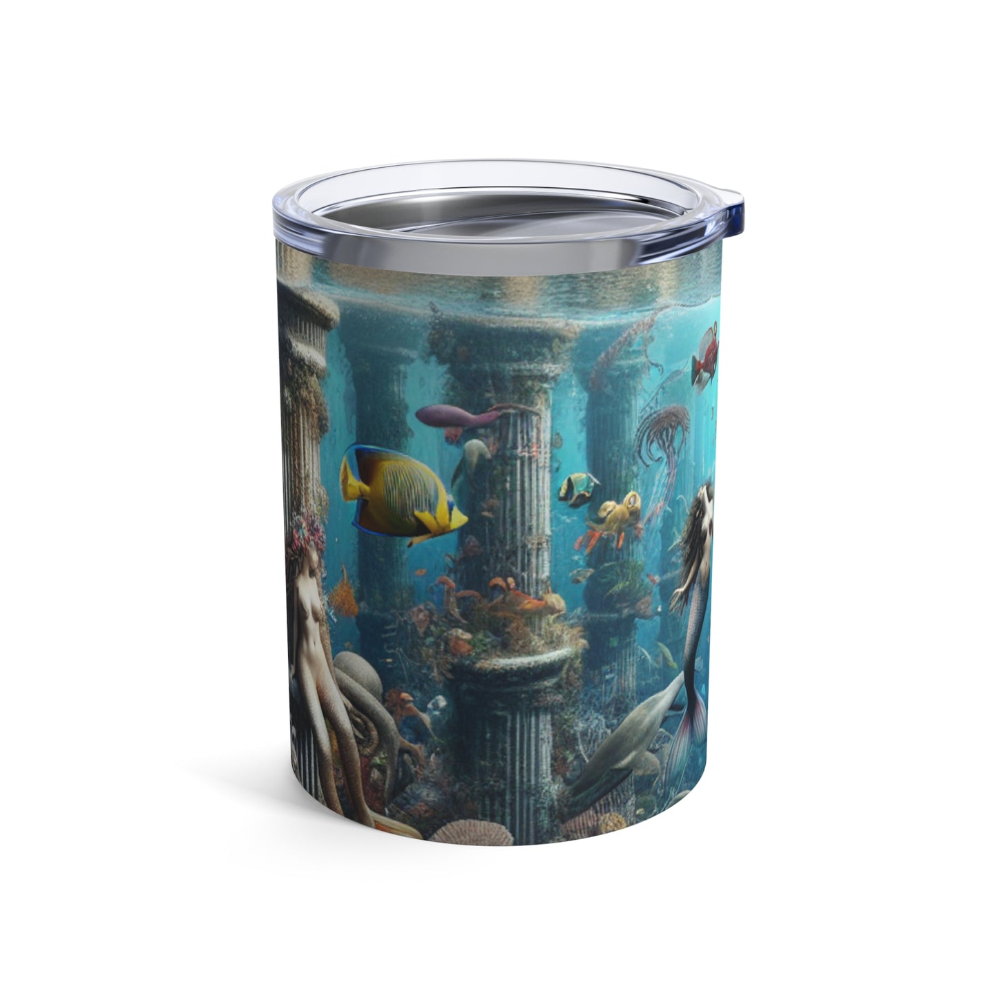 "Seascape Serenity: Un refugio submarino" - Vaso Alien de 10 oz