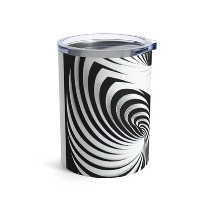 "Convolutional Cube: An Optical Illusion of Unceasing Movement" - The Alien Tumbler 10oz Op Art