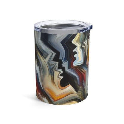 "Vivid Visions: An Expressionistic Journey into the Emotional Abyss" - The Alien Tumbler 10oz Expressionism