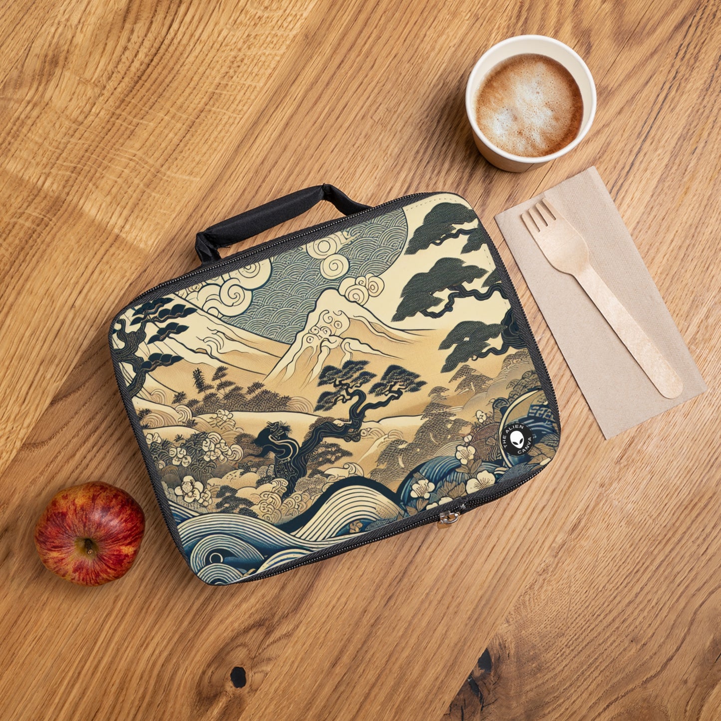 "Los sueños festivos de Edo" - La bolsa de almuerzo alienígena Ukiyo-e (impresión en madera japonesa)