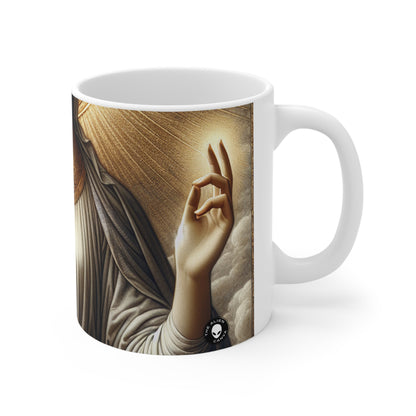 "The Radiant Madonna" - The Alien Ceramic Mug 11oz Religious Art