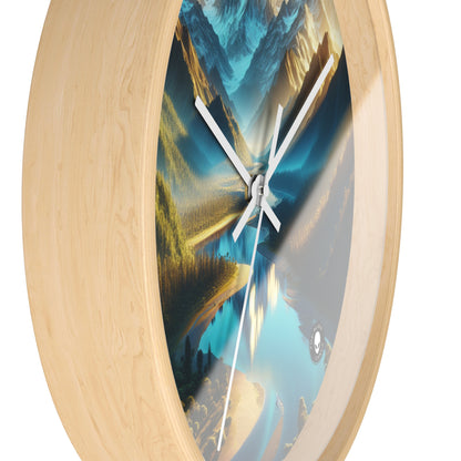 "Serenity's Palette: A Sunset Symphony" - The Alien Wall Clock Photorealism