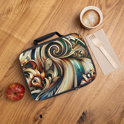 "Floral Elegance: Art Nouveau Botanical Garden Poster"- The Alien Lunch Bag Art Nouveau