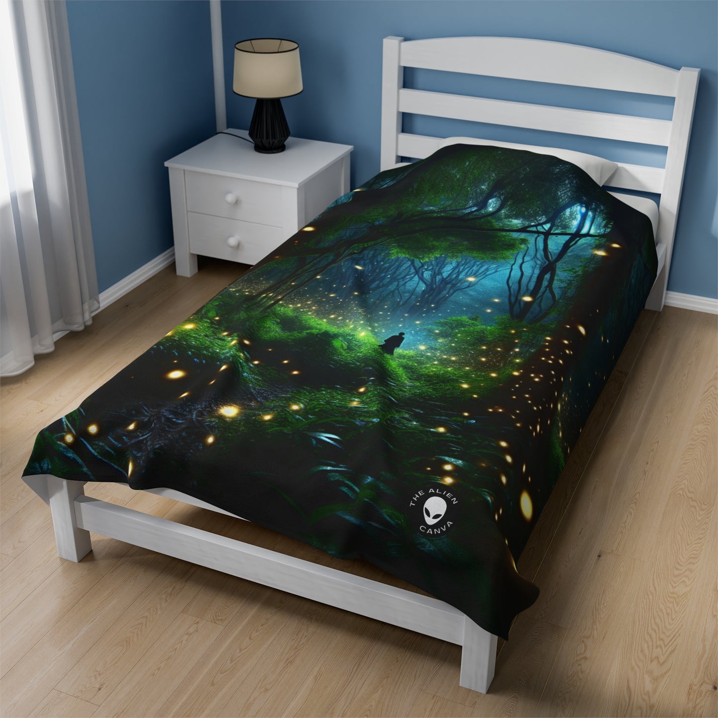 "Enchanted Night" - The Alien Velveteen Plush Blanket