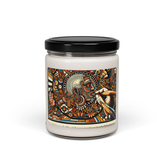 "Resurgence: Navigating Postcolonial Identity Through Art" - The Alien Scented Soy Candle 9oz Postcolonial Art